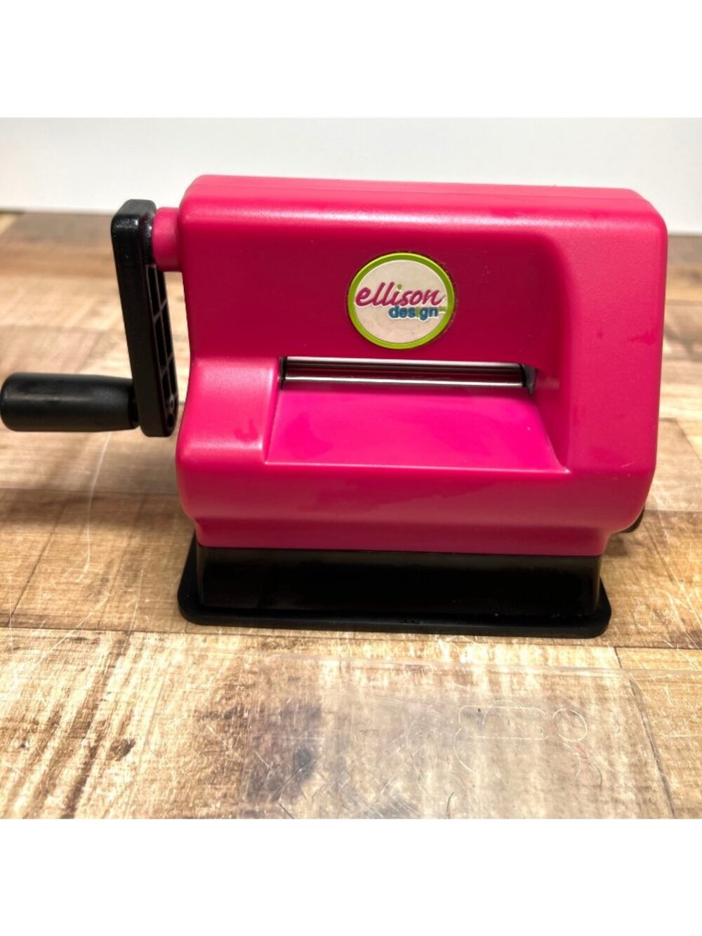 Ellison Design Tag-A-Long Die Cutting Machine Pink Craft Tool 2 Plates